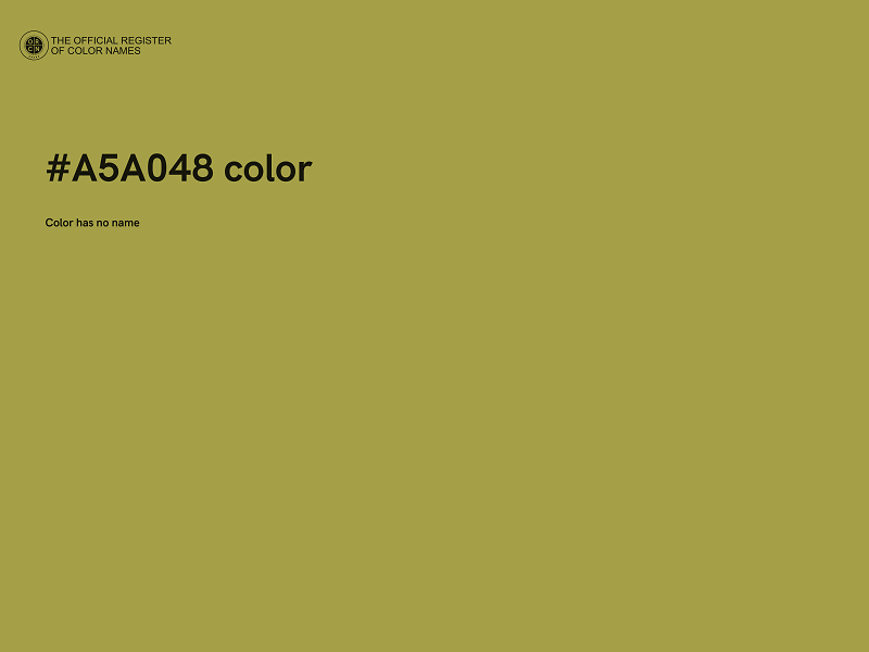#A5A048 color image