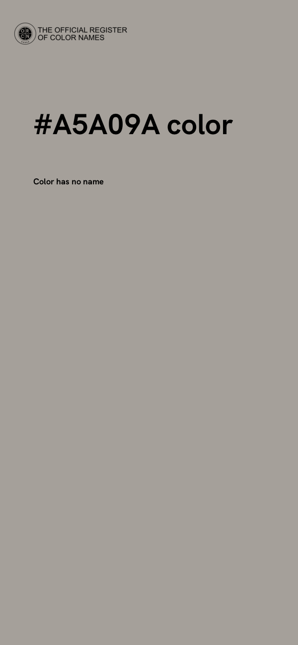 #A5A09A color image