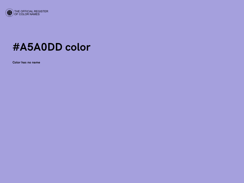 #A5A0DD color image