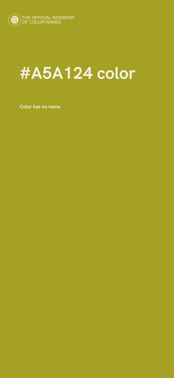 #A5A124 color image