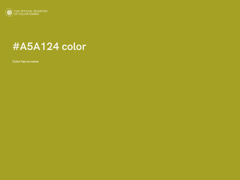 #A5A124 color image