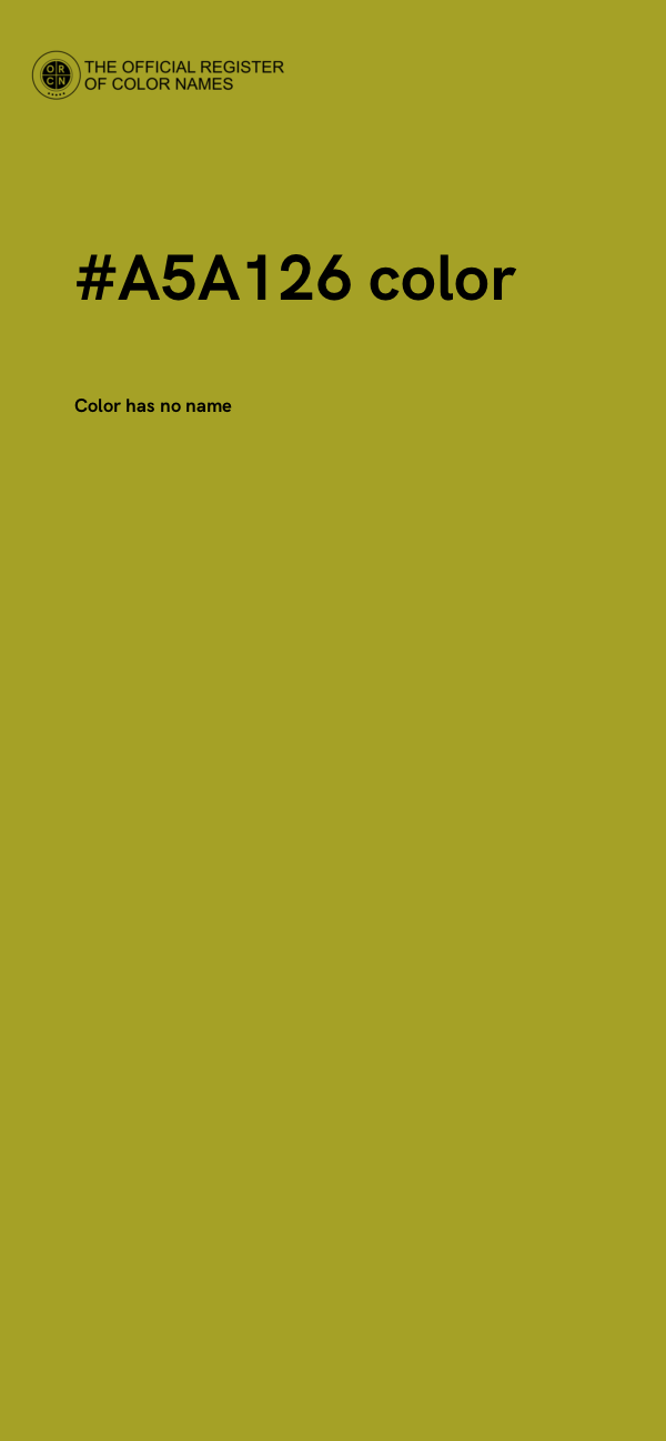 #A5A126 color image