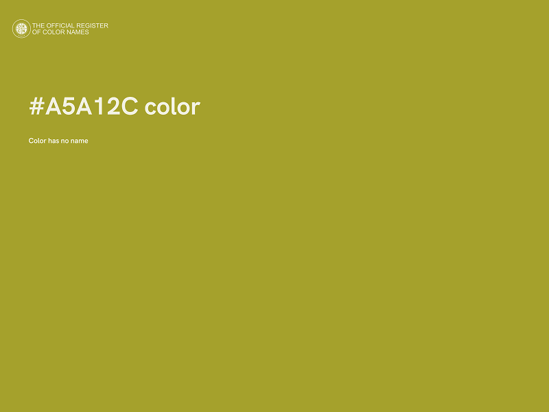 #A5A12C color image