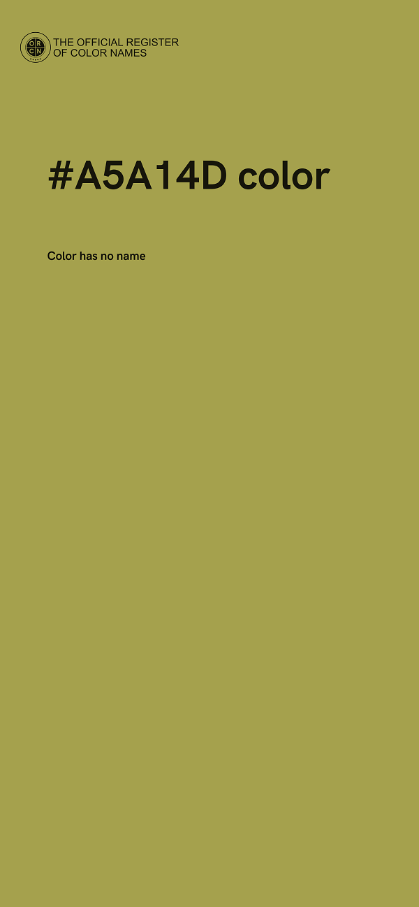 #A5A14D color image