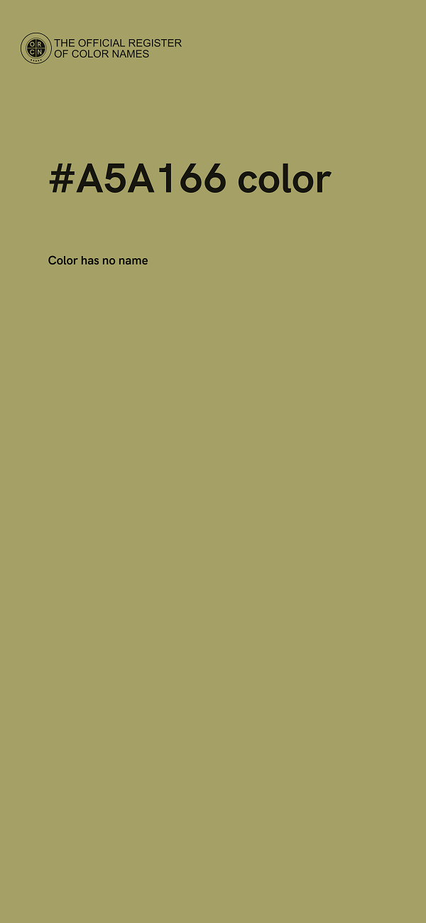 #A5A166 color image