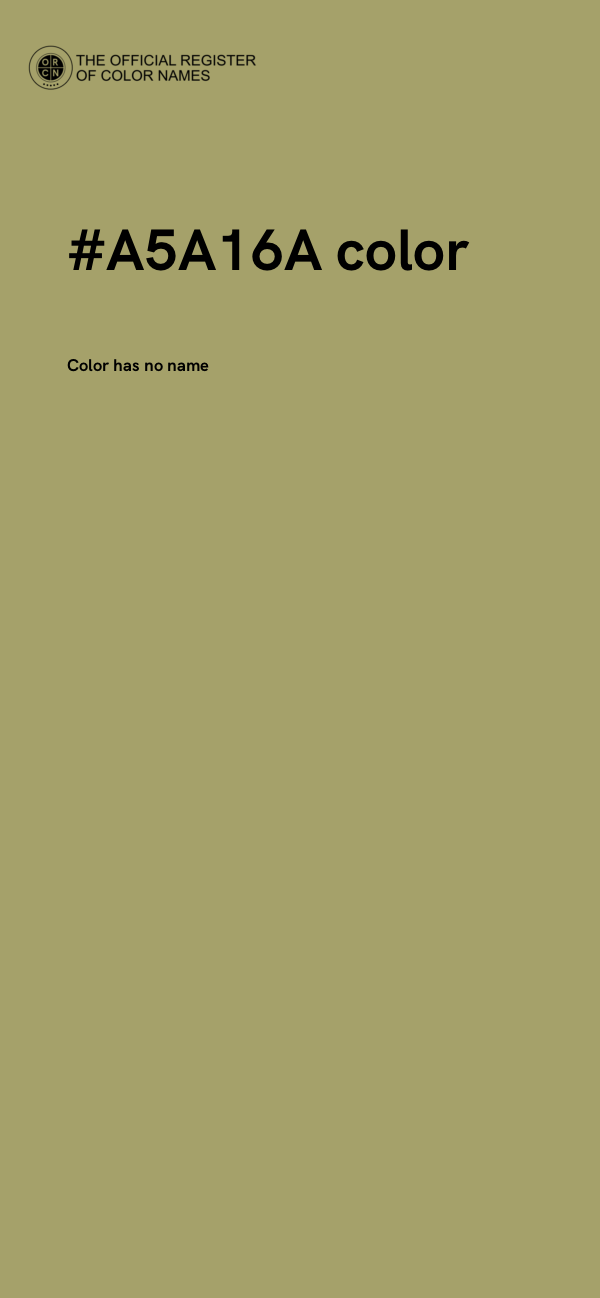 #A5A16A color image