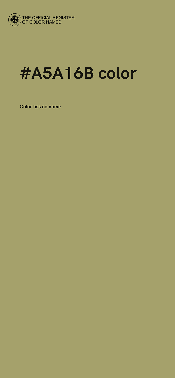 #A5A16B color image