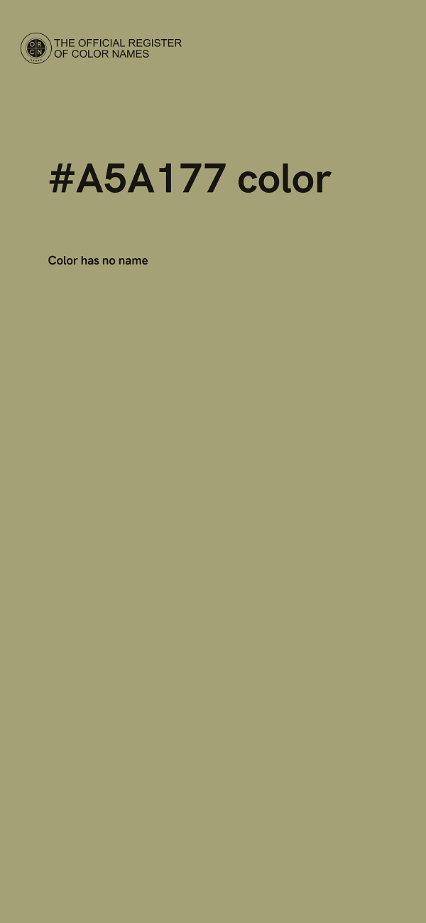 #A5A177 color image