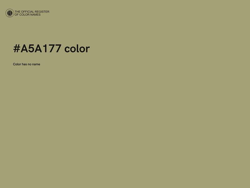 #A5A177 color image