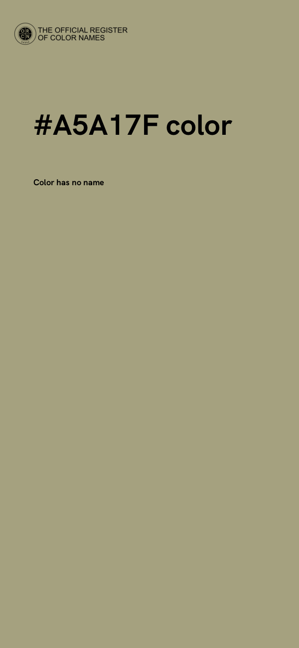 #A5A17F color image