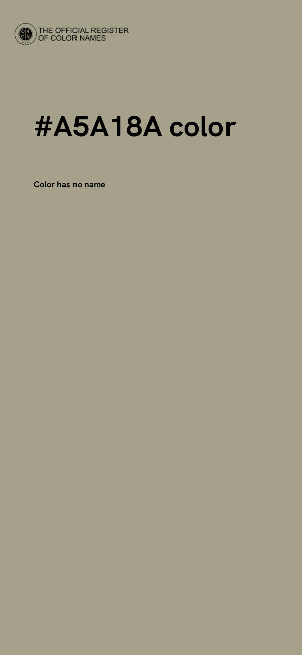 #A5A18A color image