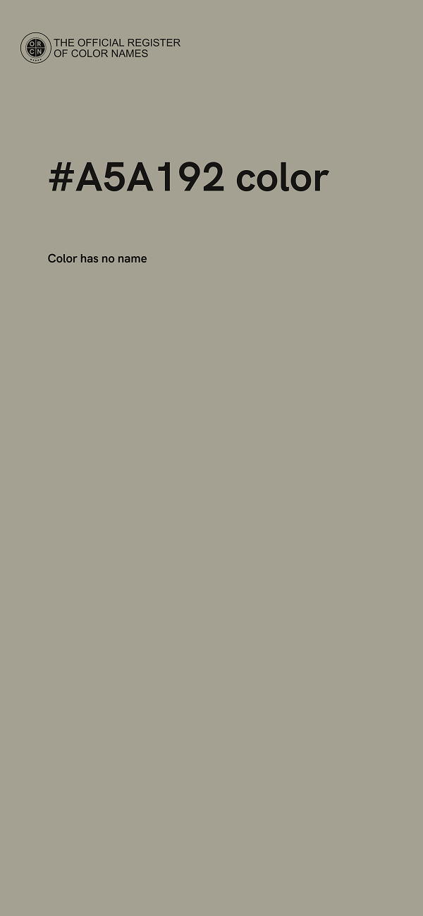 #A5A192 color image