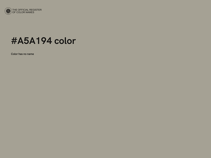 #A5A194 color image