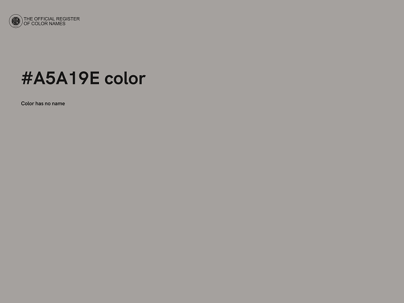 #A5A19E color image