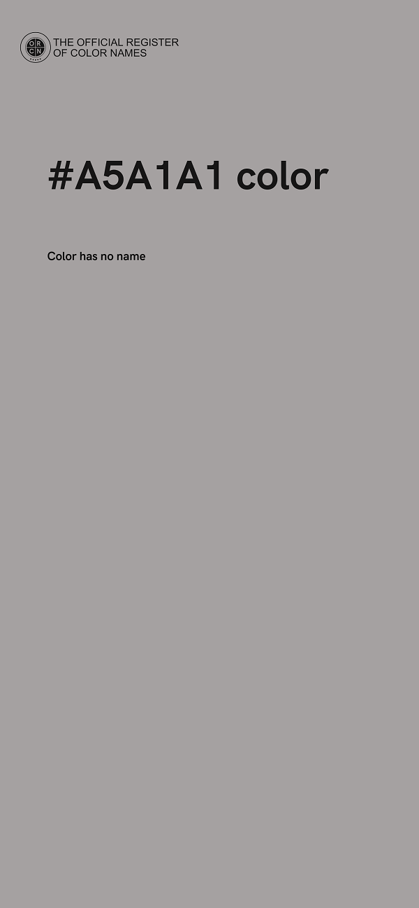 #A5A1A1 color image