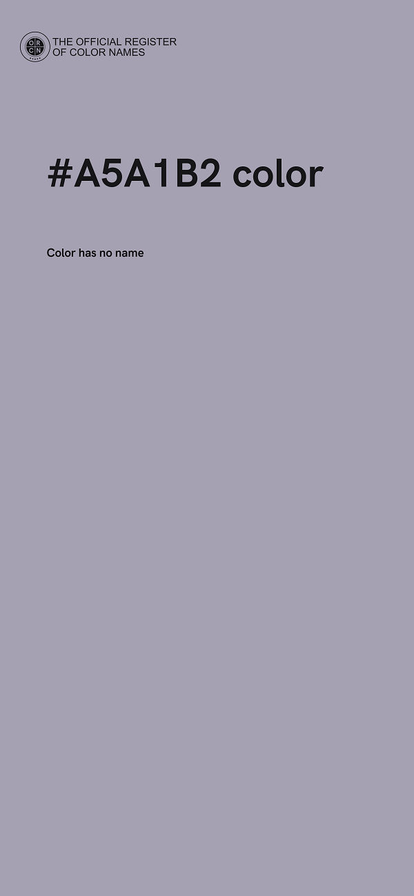 #A5A1B2 color image