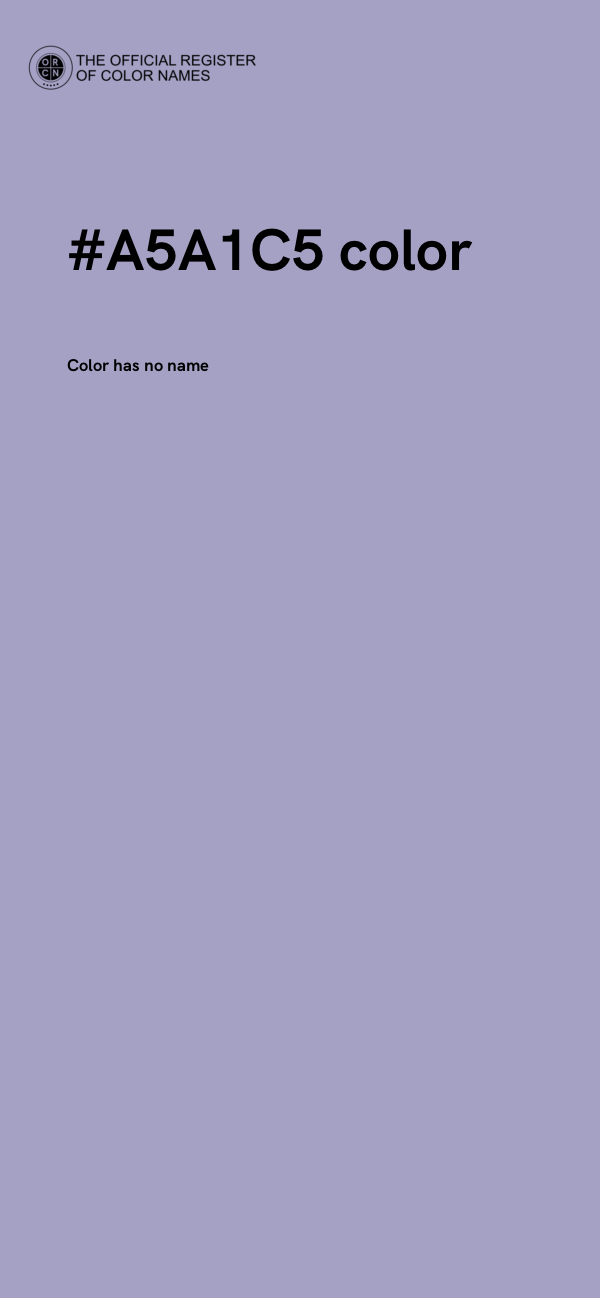 #A5A1C5 color image
