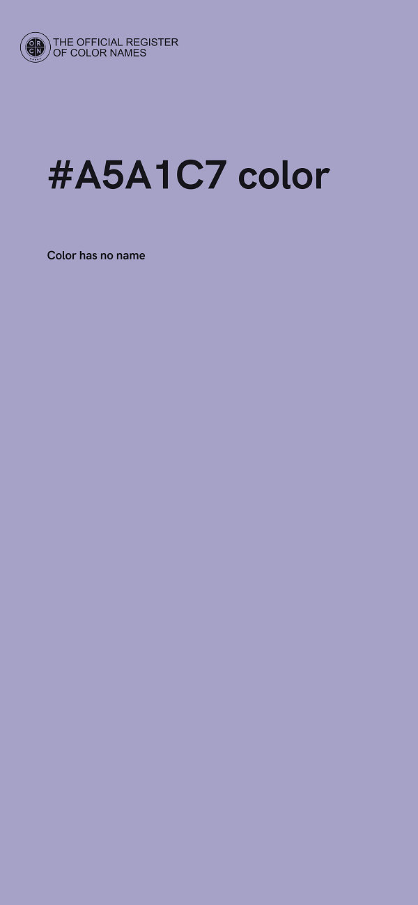 #A5A1C7 color image