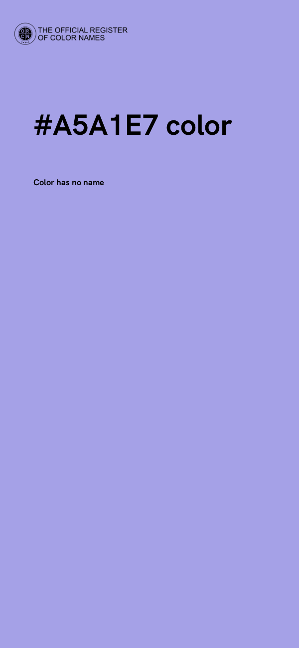 #A5A1E7 color image