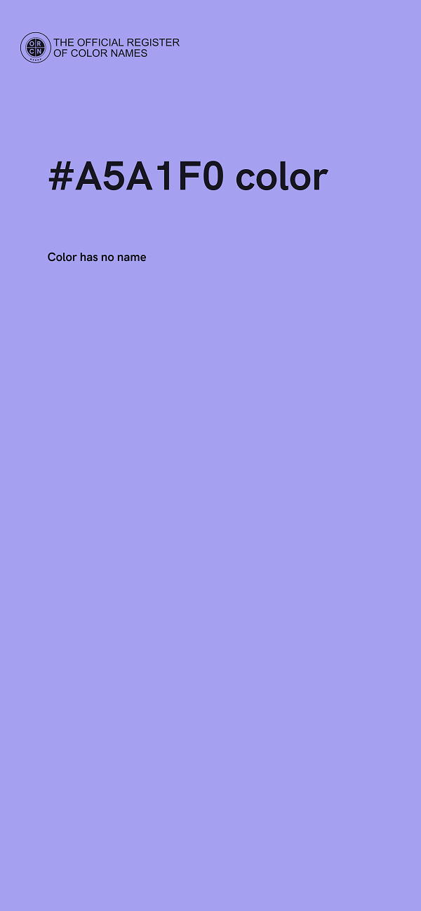 #A5A1F0 color image