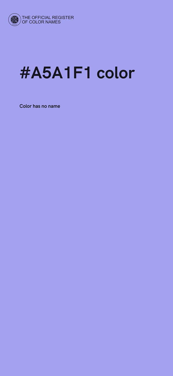 #A5A1F1 color image