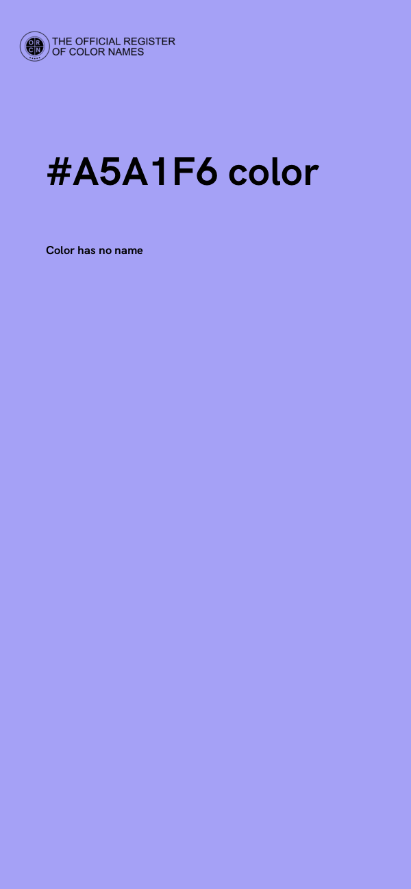 #A5A1F6 color image
