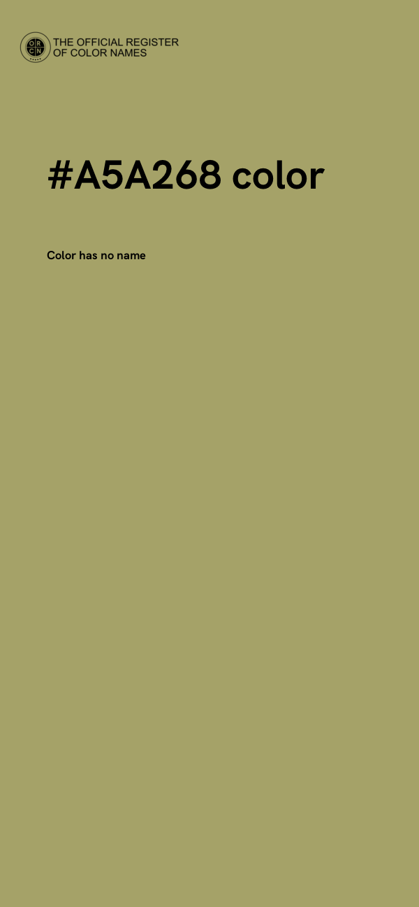 #A5A268 color image