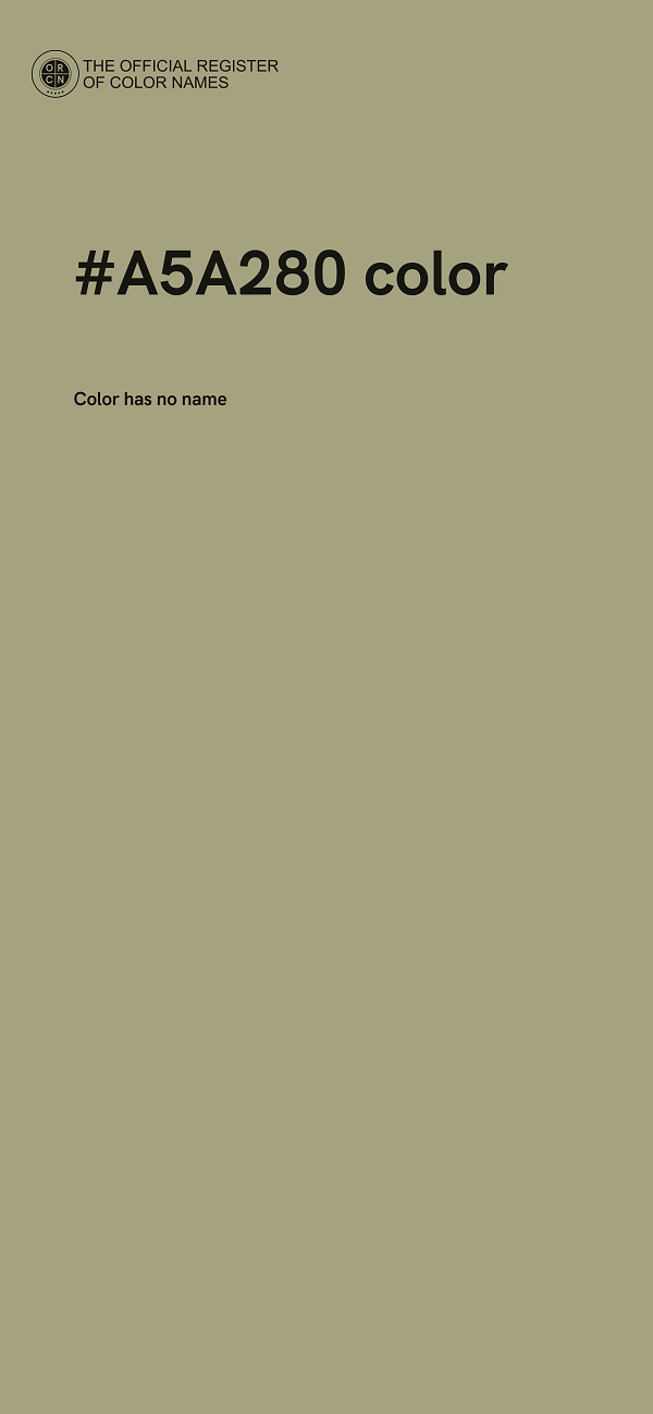 #A5A280 color image
