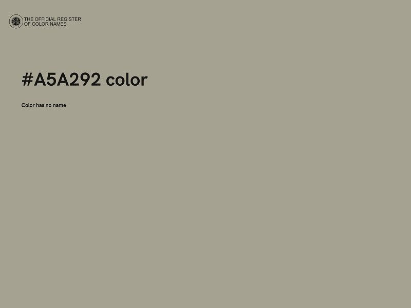 #A5A292 color image