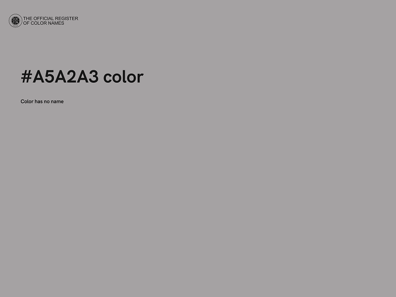 #A5A2A3 color image