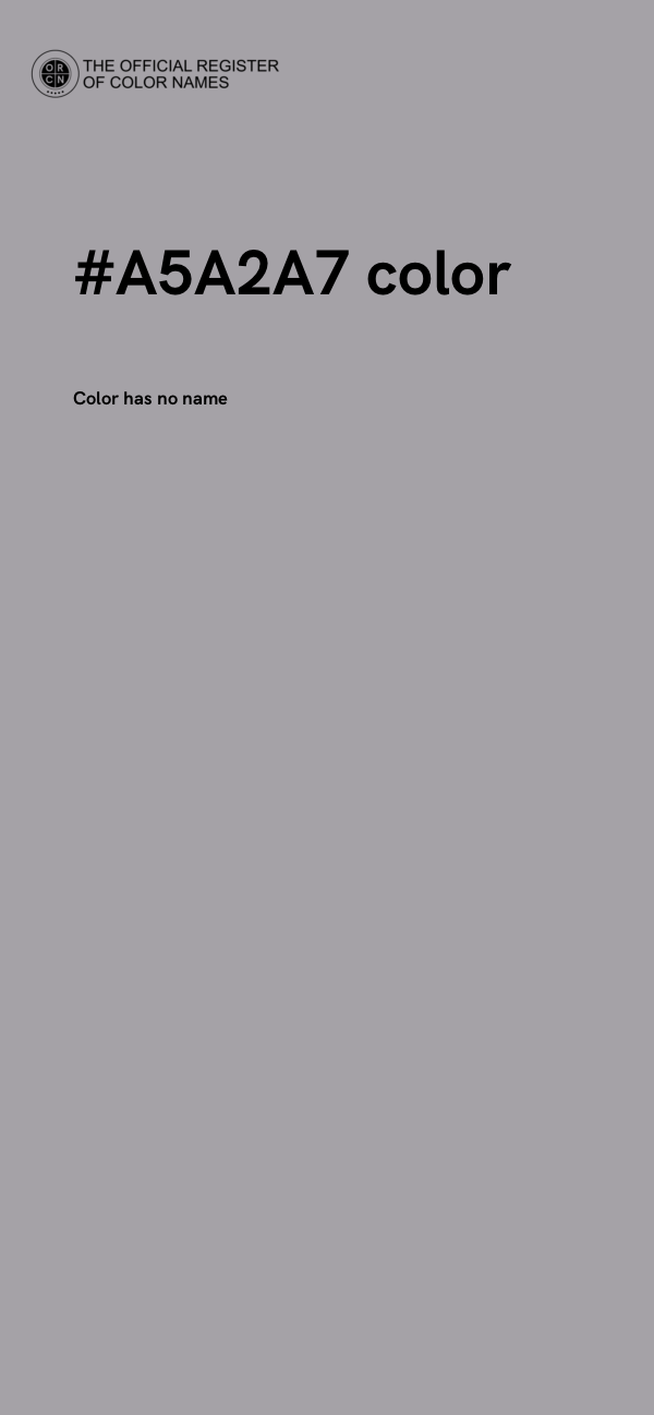 #A5A2A7 color image