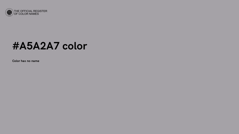 #A5A2A7 color image
