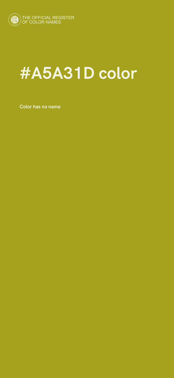 #A5A31D color image