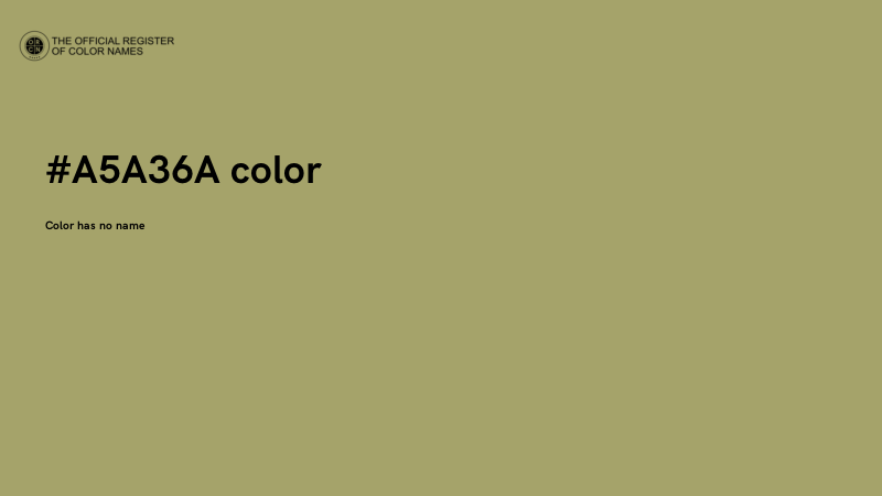 #A5A36A color image