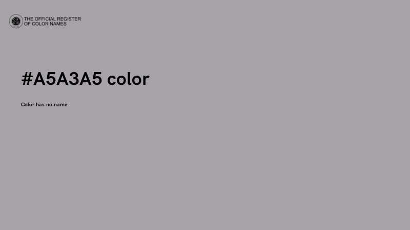 #A5A3A5 color image