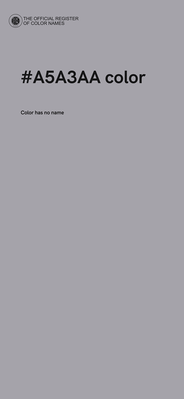 #A5A3AA color image