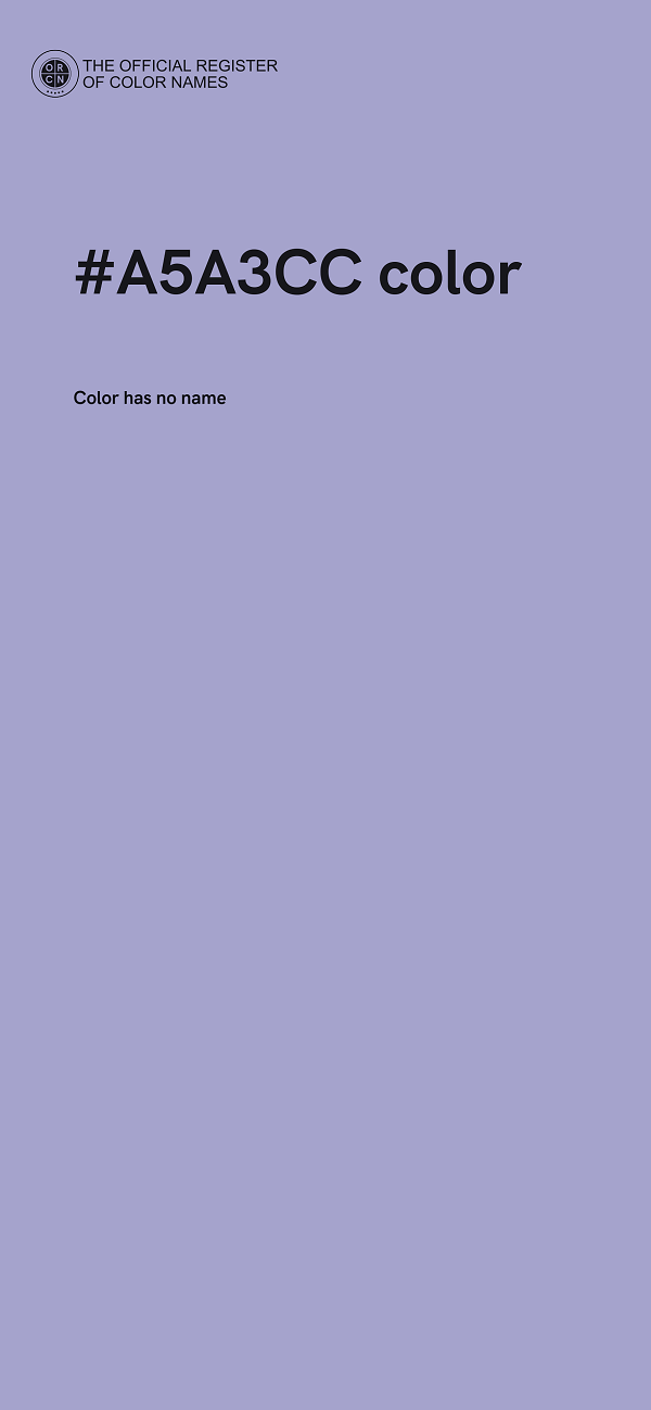#A5A3CC color image