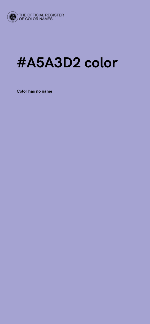 #A5A3D2 color image