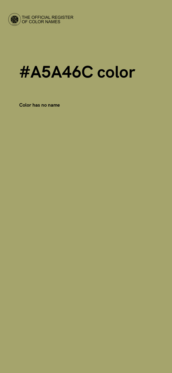 #A5A46C color image