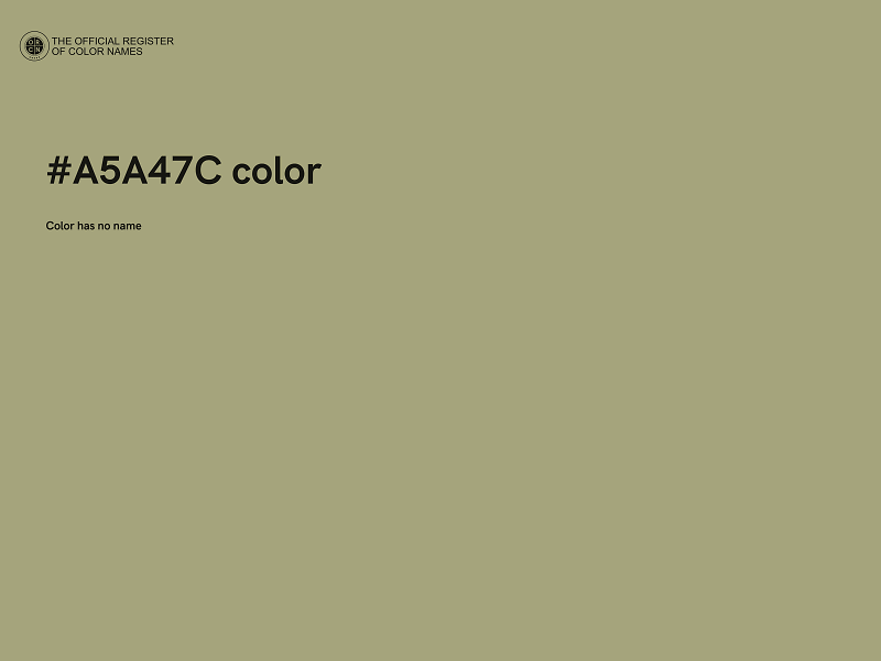 #A5A47C color image