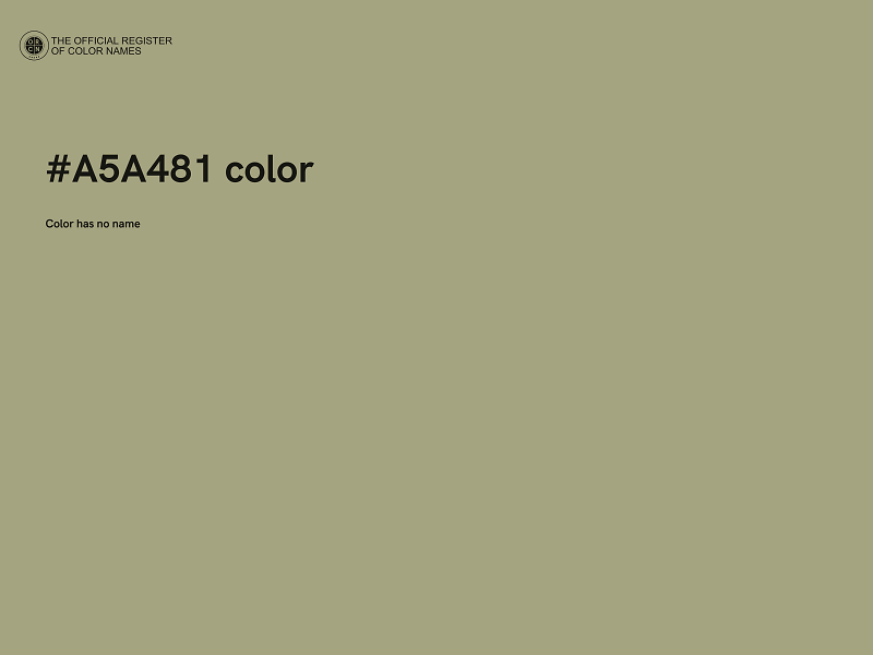 #A5A481 color image