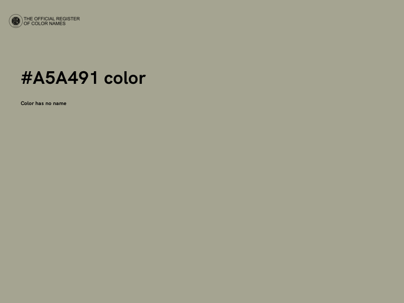 #A5A491 color image