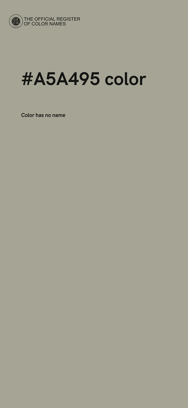 #A5A495 color image