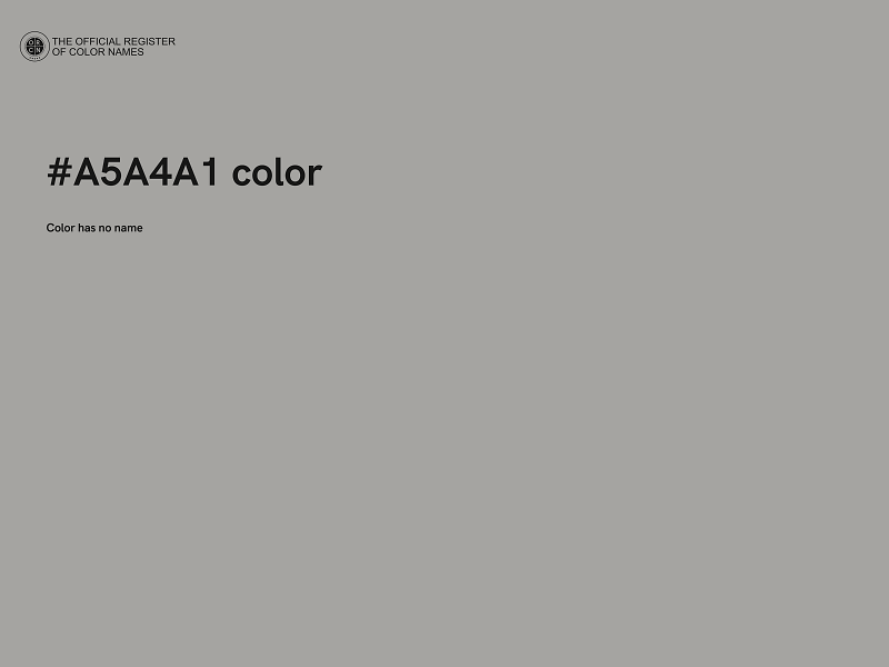 #A5A4A1 color image