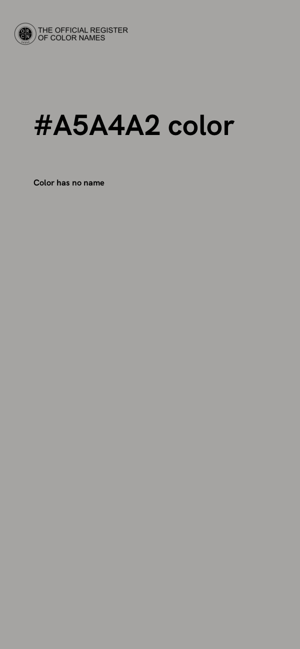 #A5A4A2 color image