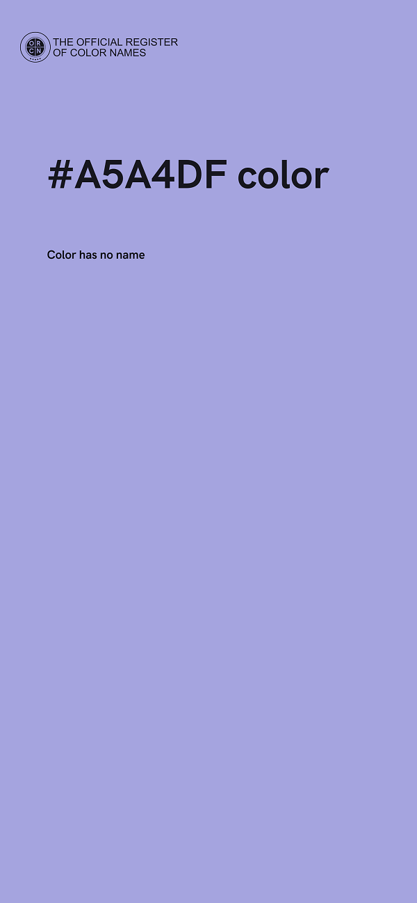 #A5A4DF color image