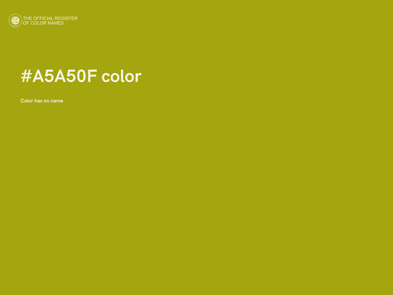 #A5A50F color image