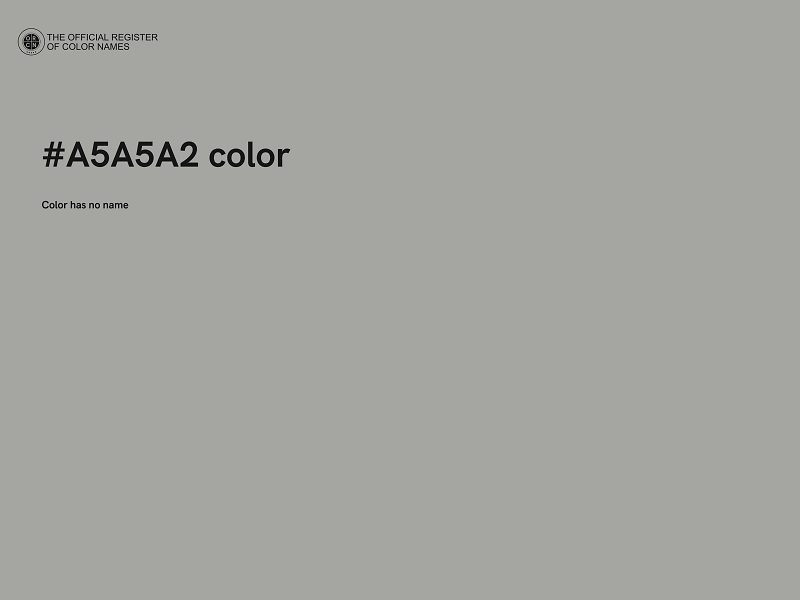 #A5A5A2 color image