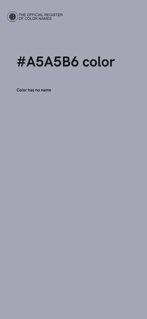 #A5A5B6 color image