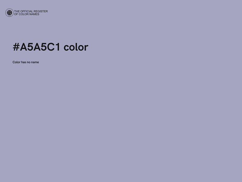 #A5A5C1 color image